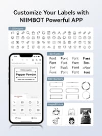 NIIMBOT B1 Öntapadós Termikus Címkenyomtató Irodai Otthoni Üzleti Használatra 6