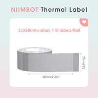 NIIMBOT D101 25x60mm Termikus Öntapadós Címkék Vízálló Barkód Nyomtatóhoz 2