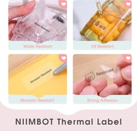 NIIMBOT D101 25x60mm Termikus Öntapadós Címkék Vízálló Barkód Nyomtatóhoz 3