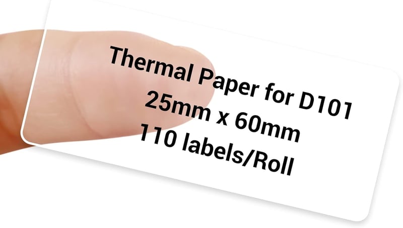 NIIMBOT D101 25x60mm Termikus Öntapadós Címkék Vízálló Barkód Nyomtatóhoz