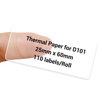 NIIMBOT D101 termo samoljepljive etikete 25x60 mm - prozirne - 110 kom/rola 1