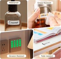 NIIMBOT D110 Bluetooth címkenyomtató vízálló címkékkel 155db/tekercs 6