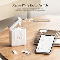 NIIMBOT D110 Hordozható Bluetooth Címkenyomtató Készlet - 3 Öntapadós Címketekerccsel, iOS/Android Kompatibilis, Otthoni és Irodai Rendszere 6