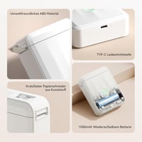 NIIMBOT D110 Hordozható Bluetooth Címkenyomtató Készlet - 3 Öntapadós Címketekerccsel, iOS/Android Kompatibilis, Otthoni és Irodai Rendszere 5