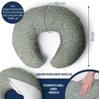Vankúš na kojenie Niimo pre malé bábätká – Dojčiaci vankúš v tvare polmesiaca 5