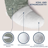 Vankúš na kojenie Niimo pre malé bábätká – Dojčiaci vankúš v tvare polmesiaca 3
