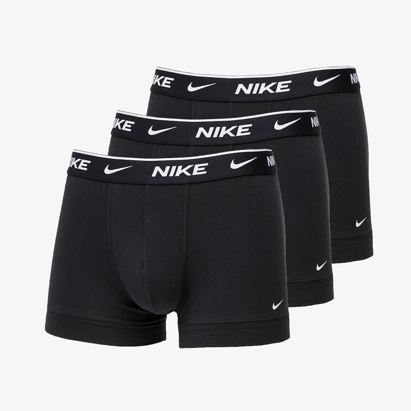 Boxeri bărbătești Nike Everyday Cotton Stretch, negru, mărimea M, bumbac elastic, pentru purtare zilnică