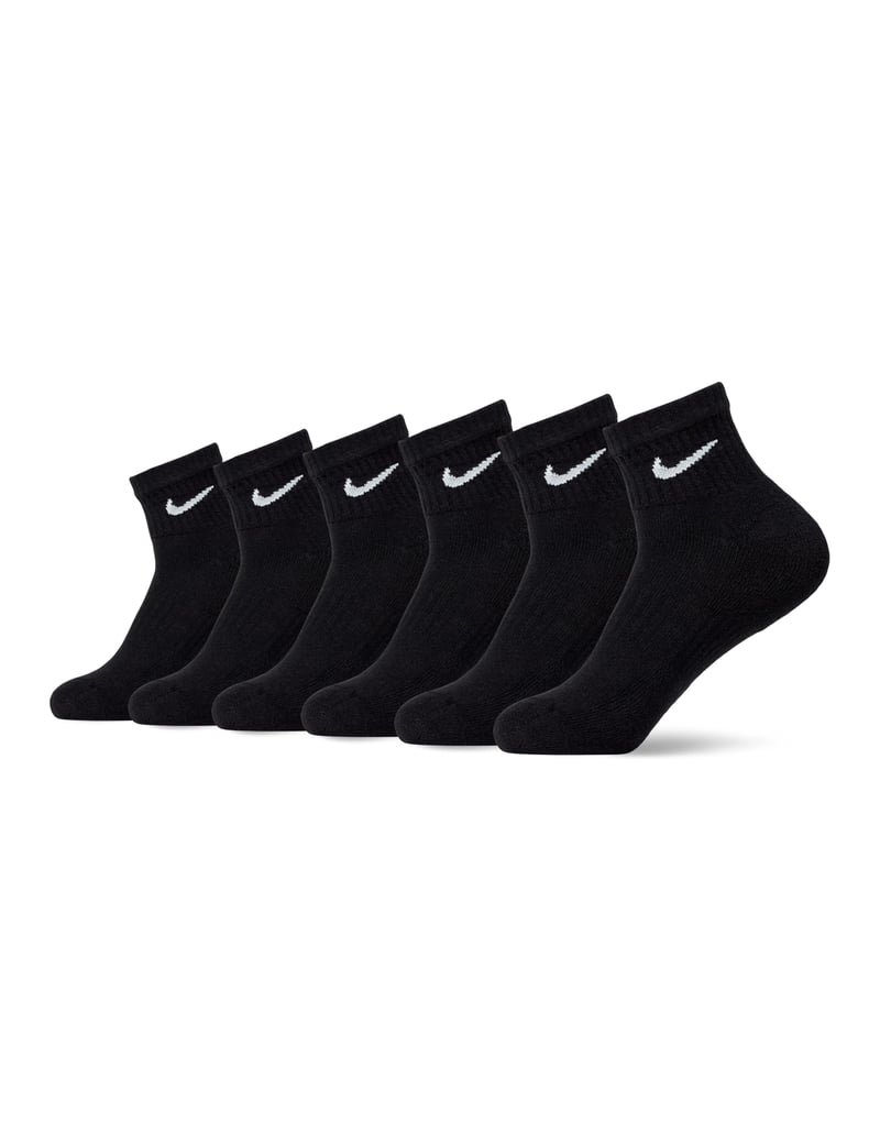 Șosete bărbați NIKE Everyday Cushioned, 6 perechi, negru/alb, mărimea XL