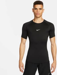 Tricou bărbătesc Nike - Negru/Alb, mărimea S - Bluză din bumbac cu mânecă scurtă 1
