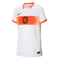 Detský dres Nike Holandsko – vonkajší, 13/15 rokov – Futbalový dres Dri-FIT Stadium Away – WM 2026 Euro Fan Jersey, biela/Hyper Crimson 7