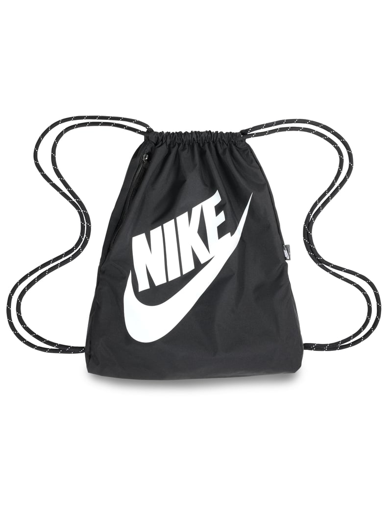 Nike Heritage DC4245 unisex sportska torba na vezanje, crno-bijela, za trening i slobodno vrijeme