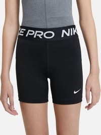 Detské šortky Nike Pro – čierna/biela, veľkosť XS – unisex športové šortky 3