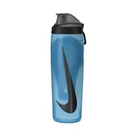 Športová fľaša Nike Refuel Bottle Locking Lid 709 ml – Baltic Blue/čierna – športová fľaša so zaistením proti vytečeniu na tréning a fitness 1