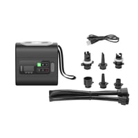 Compresor de aer electric portabil Nilox NXOUTDOORPUMP, 22 PSI, baterie 5000 mAh, ecran LCD, pompă pentru SUP, caiac și camping 7