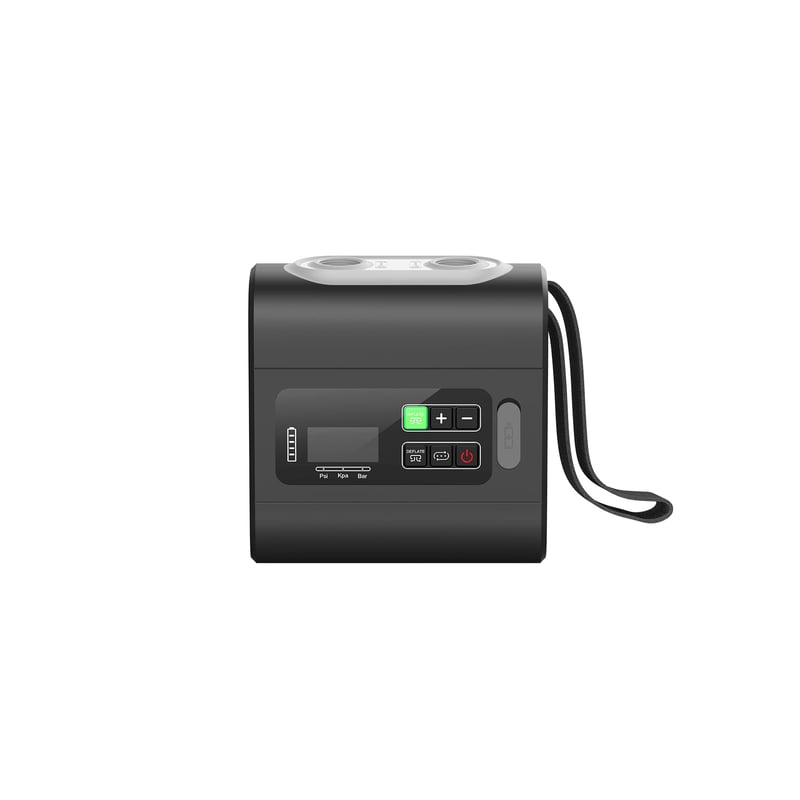 Compresor de aer electric portabil Nilox NXOUTDOORPUMP, 22 PSI, baterie 5000 mAh, ecran LCD, pompă pentru SUP, caiac și camping