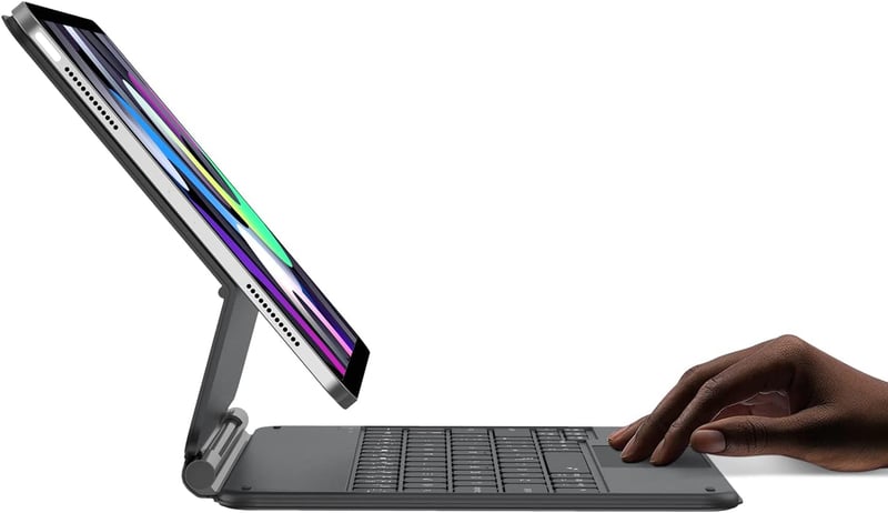 nimin iPad Air 5/4 10.9" Védőtok Trackpad-dal, iPad Pro 11" Kompatibilis