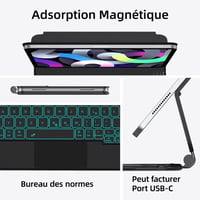 nimin iPad Air 5/4 10.9" Védőtok Trackpad-dal, iPad Pro 11" Kompatibilis 6