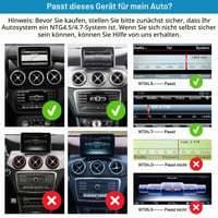 12,3-palcové dotykové autorádio Ninetom pre Mercedes Benz triedy A/B GLA CLA W176 W246 C117 X117 X156 2013-2015 NTG 4.5/4.7 Apple CarPlay Android Auto Mirrorlink 2