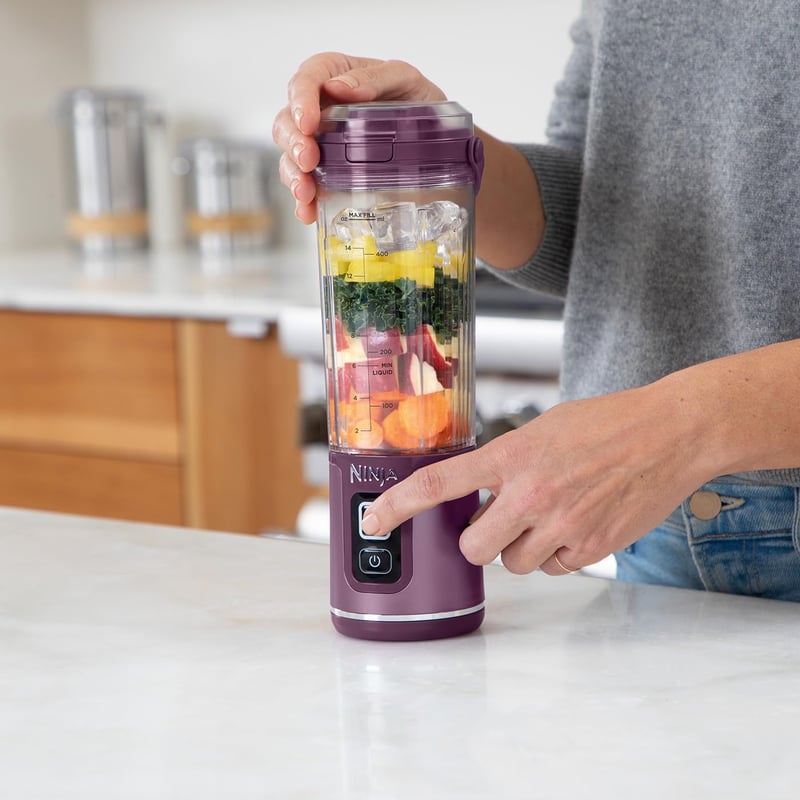 Ninja Blast BC151EUPR Hordozható Turmixgép 530ml Lila Akkumulátoros Jégzúzó
