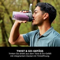 Ninja Blast Max BC251EUGY Hordozható Turmixgép 570ml Töltöthető Szürke 9