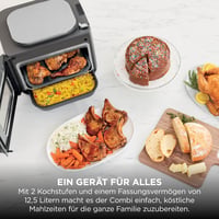 Multicooker, cuptor și friteuză cu aer cald Ninja Combi 12-în-1, gri 2
