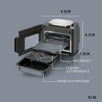 Multicooker, cuptor și friteuză cu aer cald Ninja Combi 12-în-1, gri 3