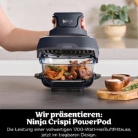 Teplovzdušná fritéza Ninja CRISPi FN101EUGY, prenosná, 3,8 l, sivá, fritéza bez oleja 3