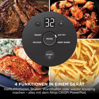 Friteuză cu aer cald portabilă Ninja CRISPi FN101EUSTGD 3,8L 4 în 1 1700W, culoare Stone Gold 5