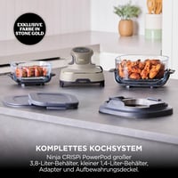 Friteuză cu aer cald portabilă Ninja CRISPi FN101EUSTGD 3,8L 4 în 1 1700W, culoare Stone Gold 2