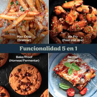 Fritoză cu aer cald Ninja CRISPi PRO XL AS090EUGN fără ulei, Verde Mușchi - 5,7 l și 2,3 l, cu bol de sticlă 8