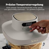 Friteuză cu aer cald Ninja CRISPi PRO XL cu capac din sticlă, 5 funcții, culoarea Stone Gold 6