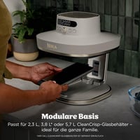 Friteuză cu aer cald Ninja CRISPi PRO XL cu capac din sticlă, 5 funcții, culoarea Stone Gold 5