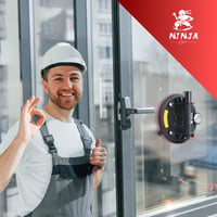 Ninja DIY Tapadókorongos Emelő Szett - 2 db Erős Szívókorong Üveghez, Laminált Lapokhoz, Csempéhez - 300 kg Teherbírás, Hordtáskával 7