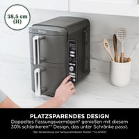 Friteuză cu aer cald Ninja Double Stack XL SL400EU, 9,5 L, 6 funcții de gătire, Airfryer, Gri 3