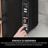 Teplovzdušná fritéza Ninja Double Stack XL SL400EUCP s 2 vertikálnymi zásuvkami, 9,5 l, 6 v 1, nepriľnavý povrch, vhodná do umývačky riadu, čierna/medená 10