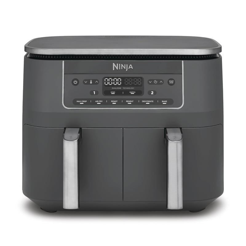 Teplovzdušná fritéza Ninja Dual Zone, 7,6 l, 6 v 1, metalicky sivá