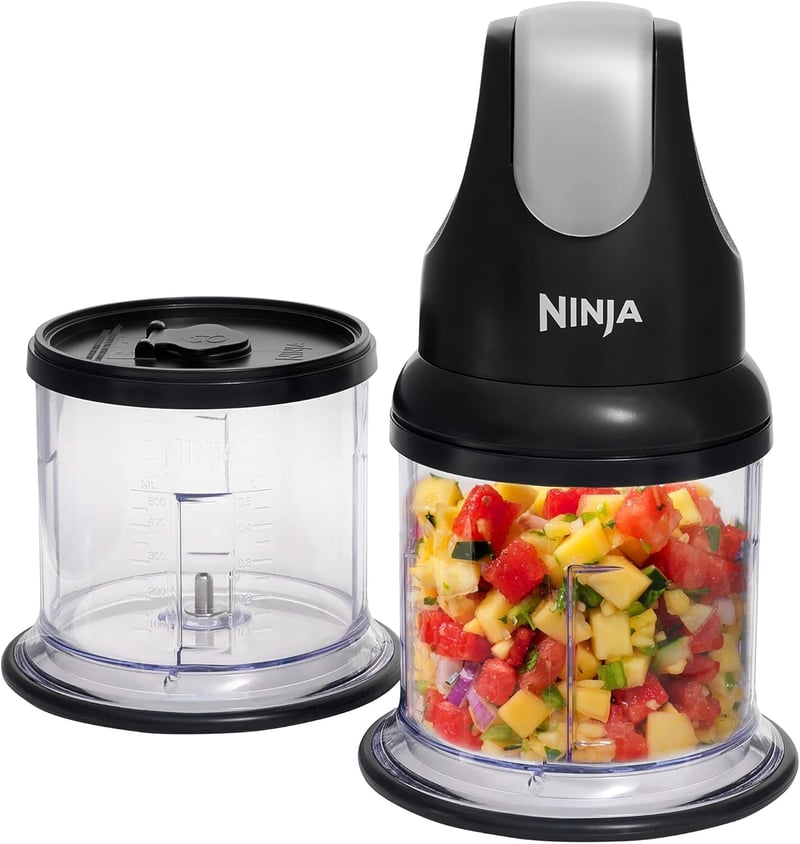Ninja Express Chop Mini elektromos zöldségvágó és pürésítő fekete