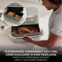 Friteuză cu aer cald Ninja Foodi FlexDrawer AF500EUSD Dual Zone 10,4 L Stone Gold 2