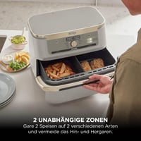 Friteuză cu aer cald Ninja Foodi FlexDrawer AF500EUSD Dual Zone 10,4 L Stone Gold 5