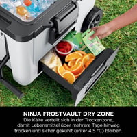 Chladiaci box Ninja FrostVault FB245EUWH s kolieskami a izoláciou, obláčikovo biela 4