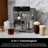 Espressor și aparat de cafea la rece 3-în-1 Ninja Luxe Premier ES601EUGM, Gri Metalizat 7