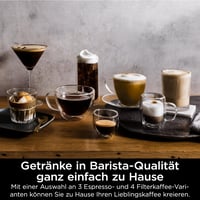 Espressor și aparat de cafea la rece 3-în-1 Ninja Luxe Premier ES601EUGM, Gri Metalizat 4