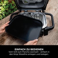 Ninja Woodfire elektromos grillsütő lapos tányér, nem tapadó, eredeti kiegészítő - plancha 3
