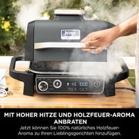Ninja Woodfire elektromos grillsütő lapos tányér, nem tapadó, eredeti kiegészítő - plancha 7