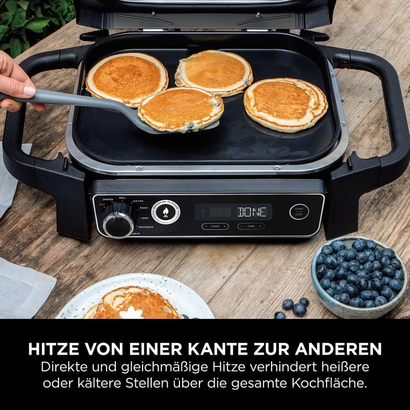 Ninja Woodfire elektromos grillsütő lapos tányér, nem tapadó, eredeti kiegészítő - plancha