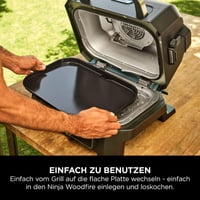Plită pentru grătar Ninja Woodfire XL Plancha XSKOGXLFPLTEU – Negru, pentru gătit în aer liber 5