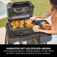 Plită pentru grătar Ninja Woodfire XL Plancha XSKOGXLFPLTEU – Negru, pentru gătit în aer liber 3