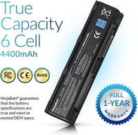 NinjaBatt Toshiba Satellite C850 C855 L850 P850 laptop akkumulátor 4400mAh 3