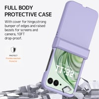 Puzdro NINKI na Motorola Razr 50 Ultra s ochranou pántu – fialové 6