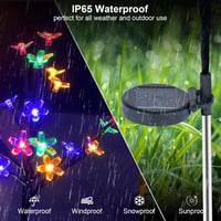 Ninonly Napelemes Kerti Cseresznyevirág Lámpa - 4 db, 80 LED, Rózsaszín, Vízálló Kültéri Világítás Dekoráció Kertbe, Udvarra 4